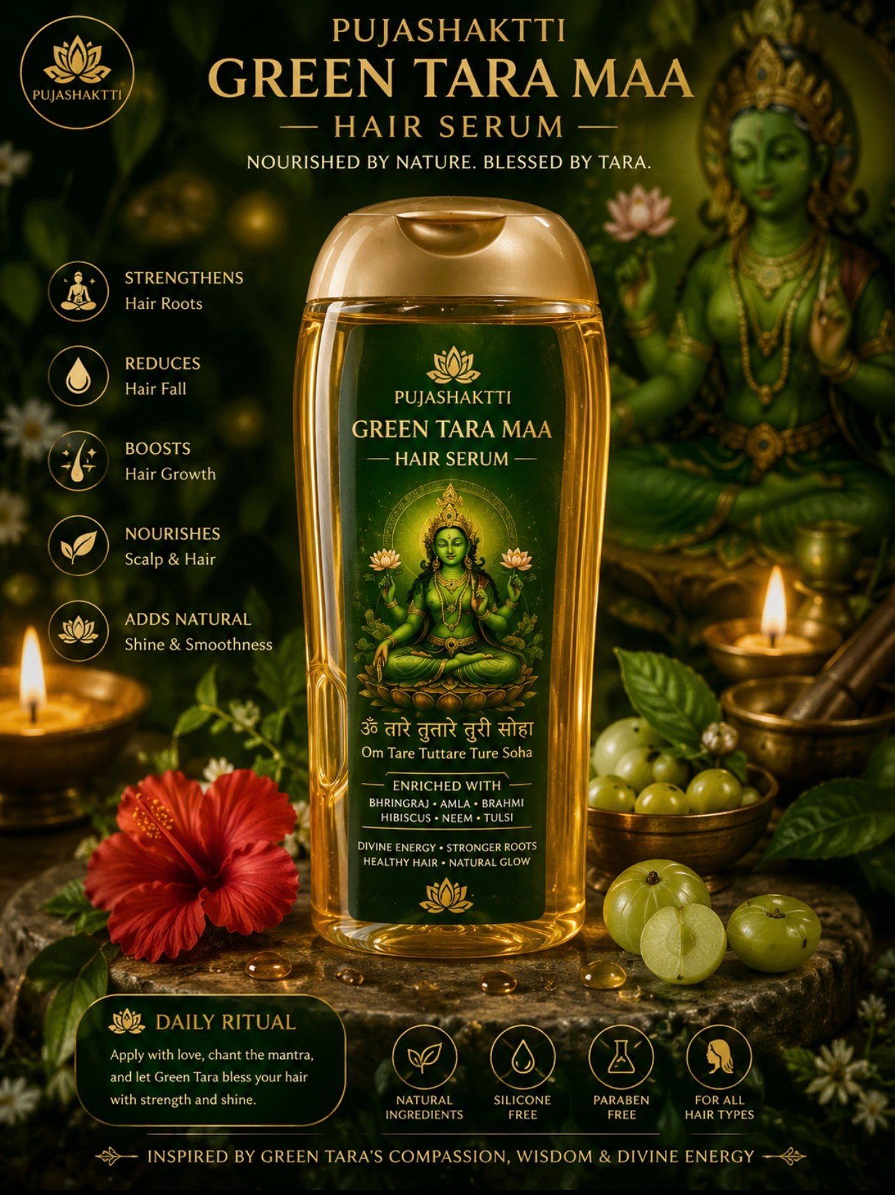 Pujashaktti Green Tara Maa Hair Serum